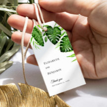 Élégantes feuilles de Monstera pour mariage tropic