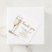 Étiquettes Cadeau Élégantes Perles Dorées et Fête de Mariage au Pros (En situation)