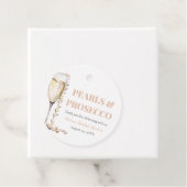 Étiquettes Cadeau Élégantes Perles dorées et Fête de mariage au Pros (En situation)