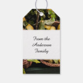 Étiquettes-cadeau Élégants citrons italiens dans un panier (Dos)