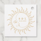 Étiquettes Cadeau Eléments mystiques célestes Enveloppe Starsignes (Dos)