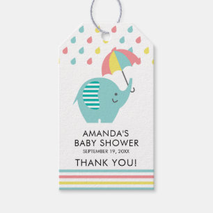 Étiquettes-cadeau ÉLÉPHANT Baby shower FUN Favoriser le cadeau balis