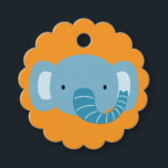 Étiquettes Cadeau Elephant Birthday Kids Art<br><div class="desc">Elephant Birthday Kids Art Favoriser Tags</div>