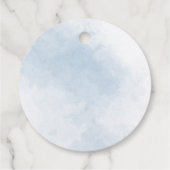 Étiquettes Cadeau Elephant Green Boy Circle Boy Baby shower (Dos)