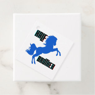 Étiquettes Cadeau Élevage du cheval demi-frère