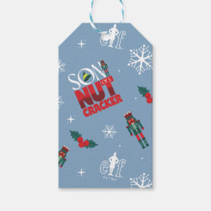 Étiquettes-cadeau Elf "Fils d'un Noisette" Motif d'hiver