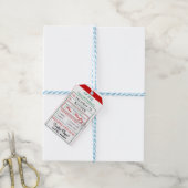 Étiquettes-cadeau Elf Shop Livraison spéciale Nice ou Naughty (Avec de laficelle)