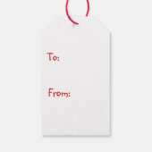 Étiquettes-cadeau Elfe de Noël avec Sucre de canne (Dos)