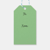 Étiquettes-cadeau Elfes de Noël et plus (Dos)