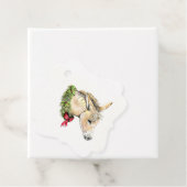 Étiquettes Cadeau Ella l'âne de Noël (En situation)