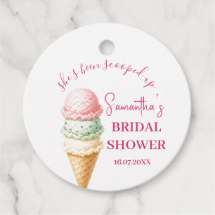 Étiquettes Cadeau Elle a été écumée Ice Cream Bridal Shower