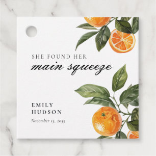 Étiquettes Cadeau Elle a trouvé sa douche de mariée Main Squeeze