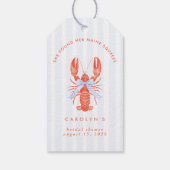 Étiquettes-cadeau Elle a trouvé sa Maine Squeeze Shower de mariage  (Dos)