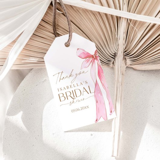 Étiquettes-cadeau Elle Attache Le Nœud Réception De Mariage