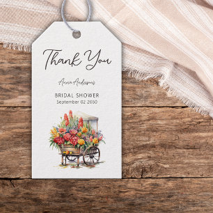 Étiquettes-cadeau Elle est fraîche du Merci de Fête des mariées du m