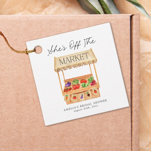 Étiquettes Cadeau Elle n'est pas au marché