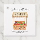 Étiquettes Cadeau Elle n'est pas au marché (Devant)