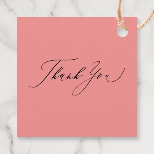 Étiquettes Cadeau Elle noue la Fête des mariées arc rose noeud (Dos)