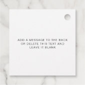 Étiquettes Cadeau Ellesmere A Sweet Merci (Dos)