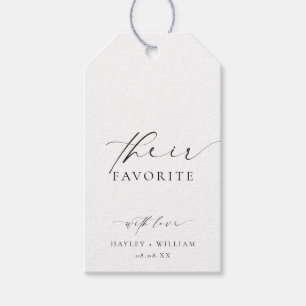 Étiquettes-cadeau Ellesmere Leurs Balises Cadeaux Favorites Favor