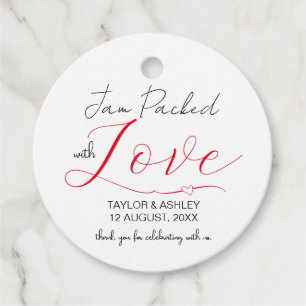 Étiquettes Cadeau Emballé avec Mariage d'amour
