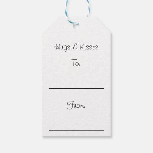 Étiquettes-cadeau Embrasages Baisers Joli Raccoon Baiser Baisers Noë (Dos)