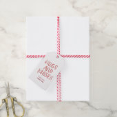 Étiquettes-cadeau embrasser (Avec de la ficelle)
