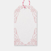 Étiquettes-cadeau Embrous et baisers | PARTIES SCINTILLANT | Saint V (Dos)