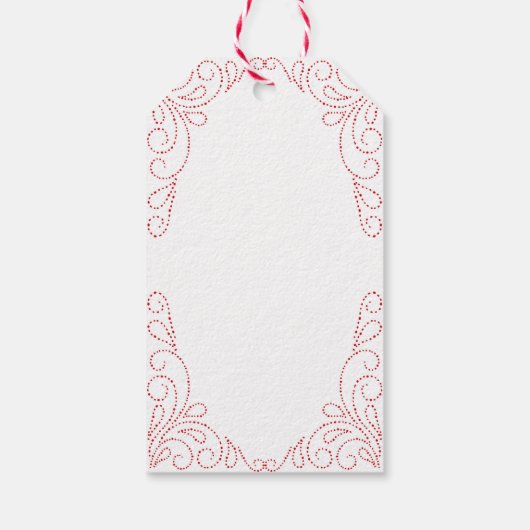 Étiquettes-cadeau Embrous et baisers | PARTIES SCINTILLANT | Saint V (Dos)