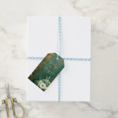 Étiquettes-cadeau Emerald Green Romantic Floral Mariage (Avec de laficelle)