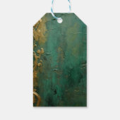 Étiquettes-cadeau Emerald Green Romantic Floral Mariage (Dos)