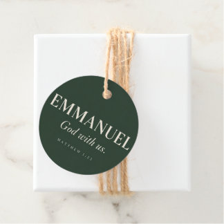 Étiquettes Cadeau EMMANUEL | Matthieu 1:23 | Noël