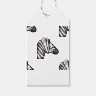 Étiquettes-cadeau emoji zebra