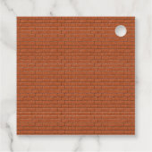 Étiquettes Cadeau Employé Merci Red Brick Wall (Dos)