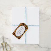 Étiquettes-cadeau Empreinte de léopard (Avec de laficelle)