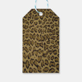 ÉTIQUETTES-CADEAU EMPREINTE DE LÉOPARD ANIMAL (Dos)