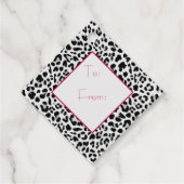 Étiquettes Cadeau Empreinte de léopard Art déco (Dos)