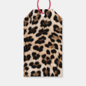 Étiquettes-cadeau Empreinte de léopard noir Brown crémeux (Dos)