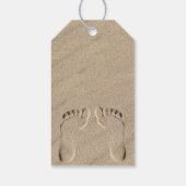 Étiquettes-cadeau Empreintes Dans Le Sable Anniversaire (Dos)