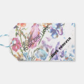 ÉTIQUETTES-CADEAU EMPREINTES DE PATTES PUPPY | BALISES CADEAUX FLEUR (Dos Horizontal)