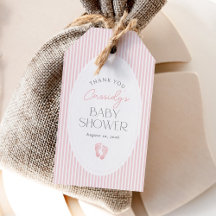 Empreintes vintages rose bébé Baby shower fille