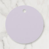 Étiquettes Cadeau Empreintes violettes (Dos)