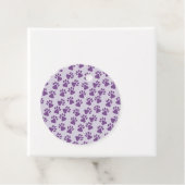 Étiquettes Cadeau Empreintes violettes (En situation)