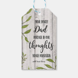 Étiquettes-cadeau En mémoire Sympathy Memorial Angel gardien cadeau