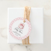 Étiquettes Cadeau En vichy Pink petit Citrouille (En situation)