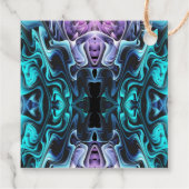 Étiquettes Cadeau Enchantement coloré (Dos)