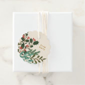 Étiquettes Cadeau Enchanter Classic Élégance Noël (En situation)