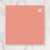 Étiquettes Cadeau Enchanter Garden Gnome Bride Groom Rustique Mariag (Dos)