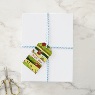 Étiquettes-cadeau Enfants Highland Cows Farm Anniversaire