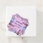 Étiquettes Cadeau Enfants Soft Blue Pastel Lilac Hydrangea Anniversa (En situation)